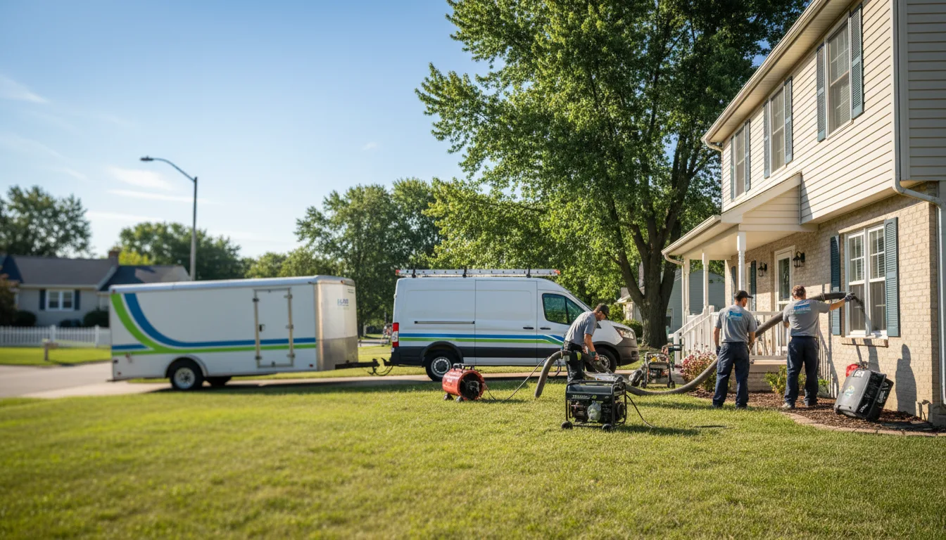 Flooded Basement Restoration And Cleanup With Repair in Martinton, IL near me